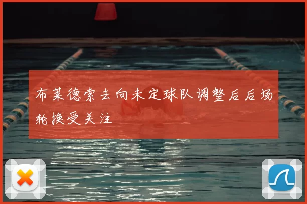 布莱德索去向未定球队调整后后场轮换受关注